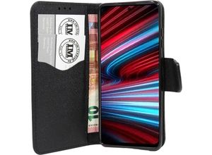 4252021332745 - Buch Tasche Fancy kompatibel mit XIAOMI REDMI NOTE 11T 5G Handy Hülle Etui Brieftasche Schutzhülle mit Standfunktion Kartenfach Schwarz - Schwarz