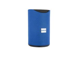 4252021333421 - Tragbarer Bluetooth Speaker Lautsprecher 360 Stereo Surround Aux Lange Laufzeit blau - Sunix