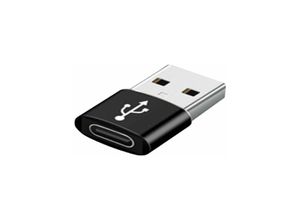 4252021333681 - Adapter Typ-C Buchse auf usb wandelt usb-c zu usb Port kompatibel mit Smartphone schwarz - Sunix