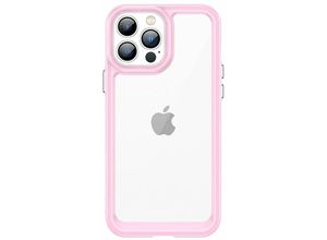 4252021343895 - Cofi 1453 - Outer Space Case Hülle Cover Handy-Hülle Schutz Hardcover Gelrahmen kompatibel mit iPhone se 2022 Pink