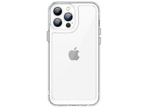 4252021343956 - Cofi 1453 - Outer Space Case Hülle Cover Handy-Hülle Schutz Hardcover Gelrahmen kompatibel mit iPhone 13 Pro Transparent