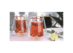 4252021346216 - 2er Set 300 ml Teeglas Doppelwand Glas Cift Camli Bardak Cay Bardagi transparent