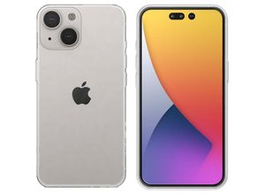 4252021346681 - Silikon Hülle Basic kompatibel mit iPhone 14 Case TPU Soft Handy Cover Schutz Transparent - Transparent