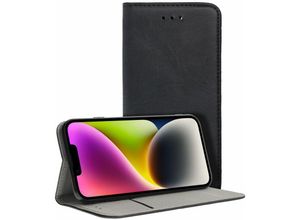 4252021350992 - Smart Magneto Buch Tasche Hülle Magnet Standfunktion kompatibel mit iPhone 14 Plus Schwarz