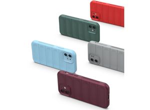 4252021356833 - Magic Shield Case Bumper Cover Hülle Kameraschutz kompatibel mit Xiaomi Redmi Note 11 Pro Rot