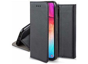 4252021358288 - Buch Tasche Smart kompatibel mit Realme C35 Handy Hülle Schutzhülle mit Standfunktion Kartenfach Schwarz