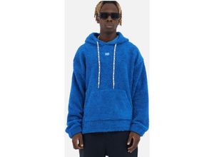 4252021364623 - Ossy Homer - Teddy Basic Hoodie Teddyfell Sweater Pullover Oversize l Royalblau