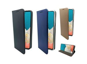 4252021369987 - Markenlos - Hülle Smart kompatibel mit samsung galaxy A54 5G Hülle Brieftasche Schutzhülle mit Standfunktion Kartenfach Blau