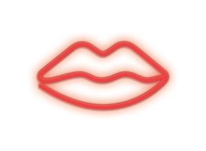 4252021385055 - Cofi 1453 - Neon led Zeichen Licht Batterie   usb led Licht Home Leuchtschild Nachtlicht Lips- Rot