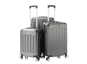 4252021386847 - Reisekoffer Koffer 3 tlg Hartschale Trolley Set Kofferset Handgepäck Gepäck Reisetasche