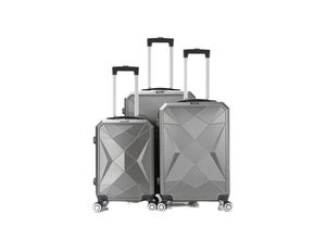 4252021386885 - Reisekoffer ABS-03 Koffer 3-teilig Hartschale Trolley Set Kofferset Handgepäck Gepäck Reisetasche