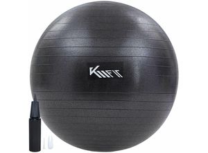 4252023114356 - Km-fit - Gymnastikball 55 cm Trainingsball mit Luft-Pumpe Sitzball Büro Anti-Burst Ball für Fitness Yoga Gymnastik Core Training Pezziball