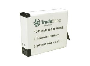 4252023244473 - Trade-Shop Li-Ion Akku 38V 1150mAh ersetzt IS360XB PL903135VT PL903135VT-S01 CINOXBT für Insta360 One X Videokamera 360° Kamera