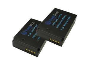 4252023255486 - Trade-shop - 2x Li-Ion Akku 800mAh Ersatz Batterie ersetzt LP-E12 für Canon eos 100 100D m M2 M10 M50 M100 M200 Kiss X7 Rebel SL1 PowerShot SX70 hs