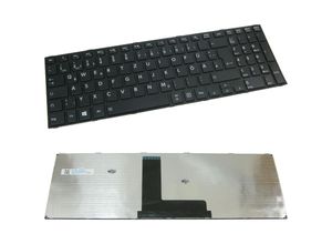 4252023278584 - Original Laptop-Tastatur mit Rahmen Notebook Keyboard Ersatz Deutsch qwertz für Toshiba Satellite C50A Serie C50A-B Serie (Deutsches Tastaturlayout)