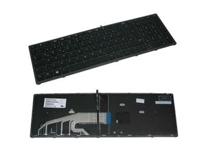 4252023279185 - Original Laptop-Tastatur Notebook Keyboard Ersatz Deutsch qwertz für hp 848311-041 821157-041 822578-041 (Hintergrundbeleuchtung Trackpoint Rahmen)