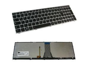 4252023280105 - Trade-shop - Original qwertz Tastatur Deutsch mit Beleuchtung   Silber für Lenovo 300-15ISK 300-17ISK 300-17isk 300-17isk 300-17ISK 305-15 500-15ACZ