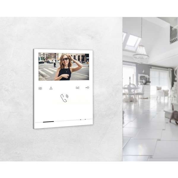 4255573300385 - BALTER EVO Aufputz Video Türsprechanlagen Schwarz-Schwarz Set 4 Familienhaus 4x 43“ Quick + 4x 7“ LCD Monitor