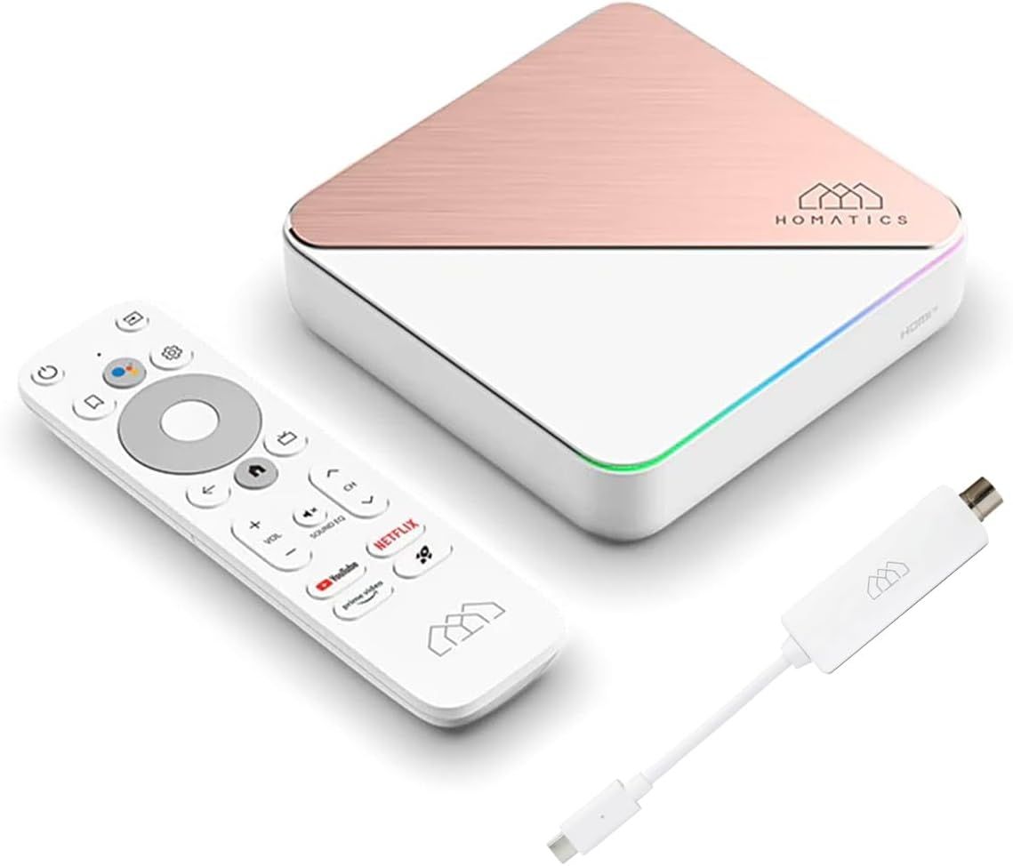 4255573304994 - Homatics Box R 4K Plus Android TV Mediaplayer + DVB-T2 Tuner (4K UHD HDR WiFi 6 Bluetooth)