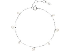 4255575826074 - Damen Armband 925er Silber mit Süßwasser-Zuchtperlen silber 18