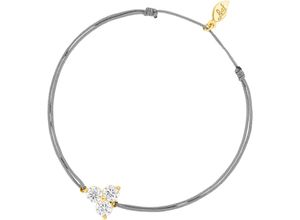 4255575826142 - Damen Armband 925er Silber Textil gold 99