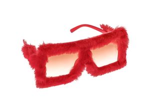 4255578905516 - Plüsch-Brille rot