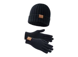 4255581513357 - Unisex Mütze und Handschuh Set DEAZLEY