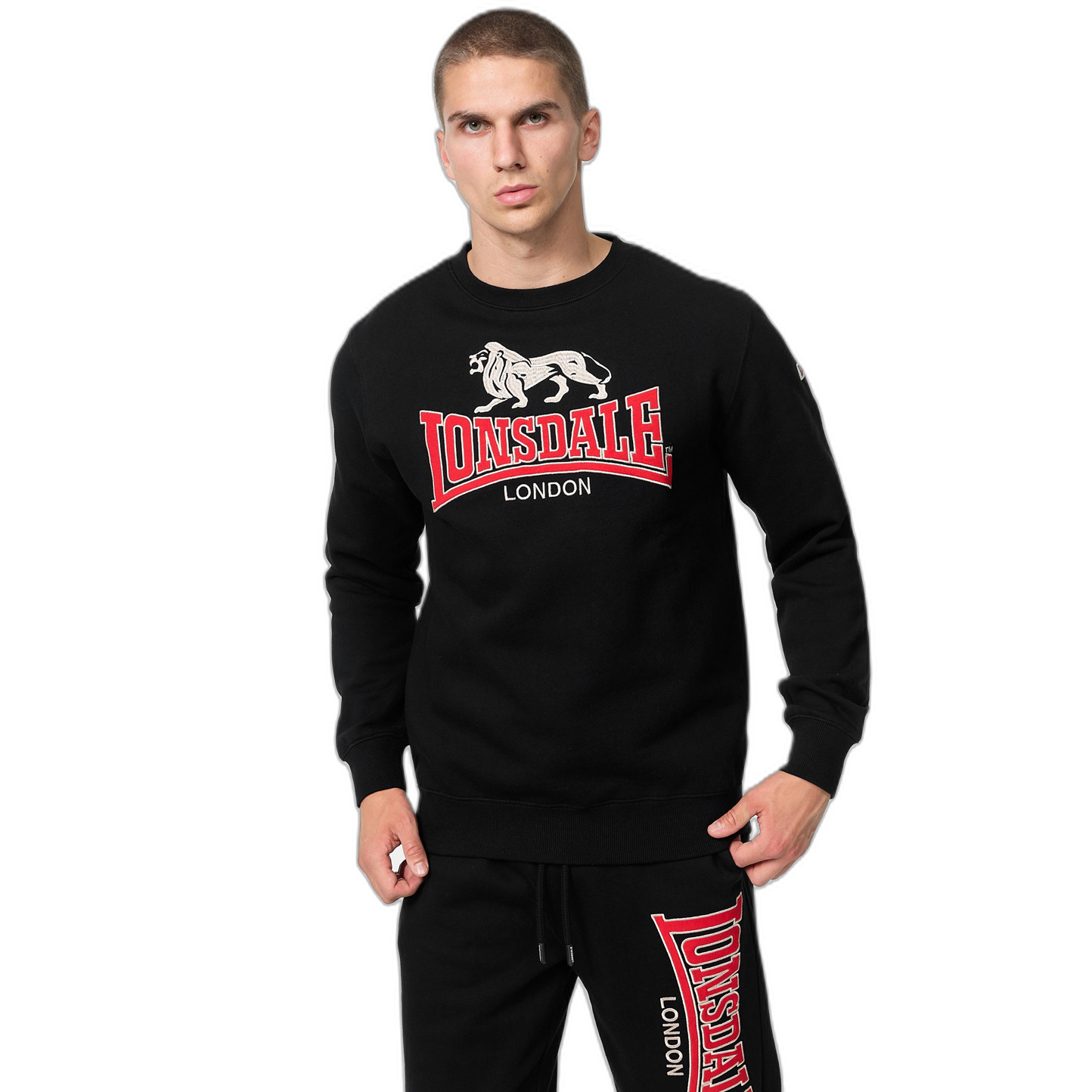 4255581515351 - Sweatshirt mit Rundhalsausschnitt klassisch geschnitten Lawins