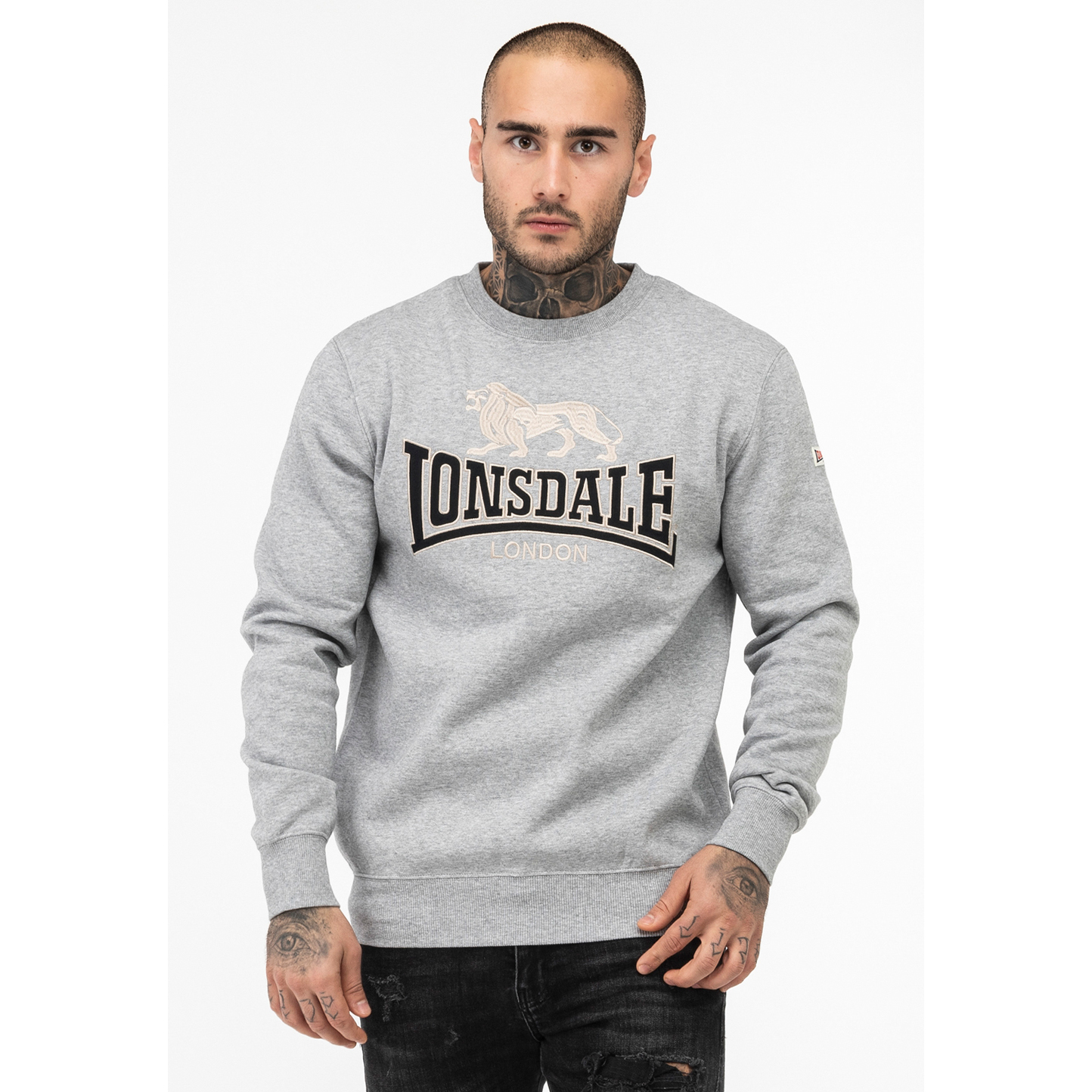 4255581527613 - Sweatshirt mit Rundhalsausschnitt klassisch geschnitten Lawins