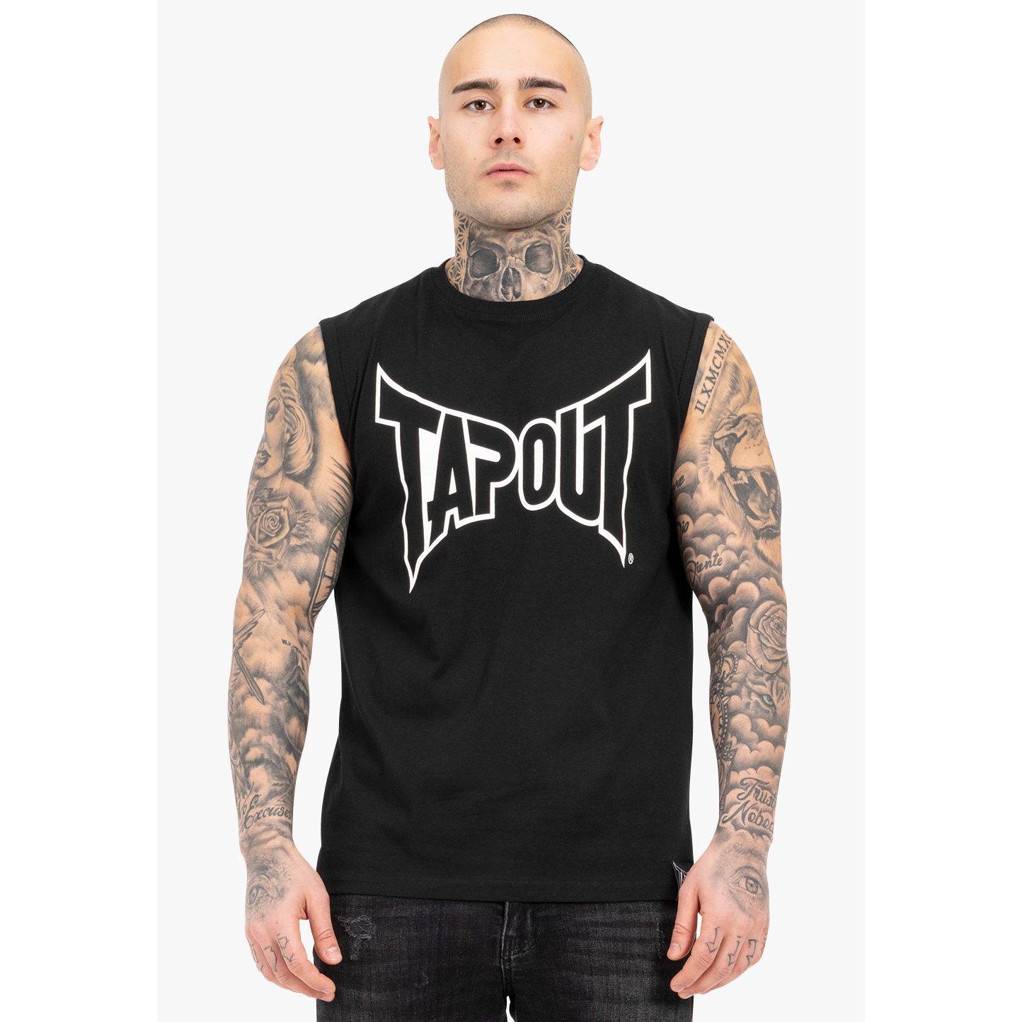 4255581531825 - Tapout Herren ärmelloses T-Shirt normale Passform ALEMADA