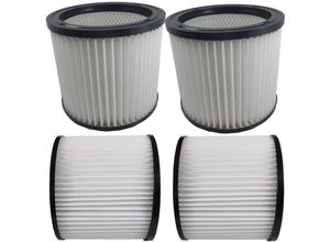 4255592452072 - Trade Shop - 2x Rund-Filter Lamellenfilter Patrone für Aqua Vac Herkules4000 NTP20 NTP30 NTS20 NTS30 Plus 740m Super 22 Super 30 Staubsauger