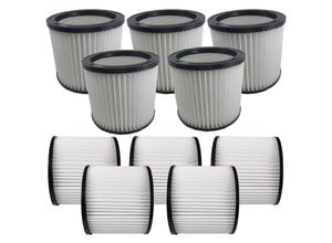 4255592453215 - Trade Shop - 5x Rund-Filter Lamellenfilter Patrone für Aqua Vac Herkules4000 NTP20 NTP30 NTS20 NTS30 Plus 740m Super 22 Super 30 Staubsauger