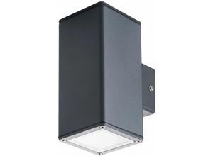 4255596603791 - Licht-erlebnisse - Außenleuchte Wand Up Down Anthrazit IP44 GU10 Aluminium Modern Außenwandlampe - Anthrazit