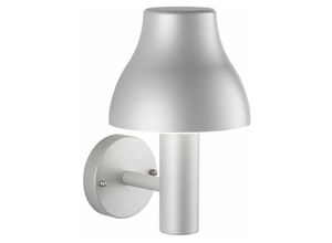 4255596623553 - LED Wandlampe außen IP44 Silber 3000 K 680 lm Aluminium Modern Wandleuchte außen - Silber