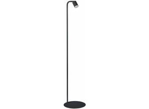 4255596630292 - Licht-erlebnisse - Stehleuchte 140 cm klein schwenkbar Schwarz GU10 Stehlampe Wohnzimmer - Schwarz