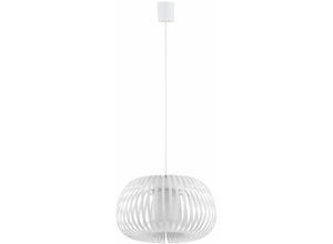 4255596652911 - Licht-erlebnisse - Hängeleuchte Weiß Doppelschirm E27 ø 40 cm Modern Pendelleuchte Esstisch Wohnzimmer - Weiß