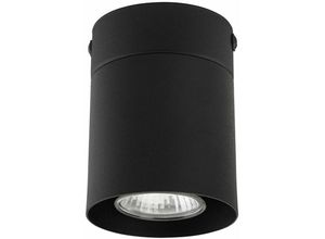 4255596653314 - Licht-erlebnisse - Deckenspot Schwarz h 105 cm ø 8 cm schmal GU10 Metall Deckenleuchte Wohnzimmer Flur - Schwarz