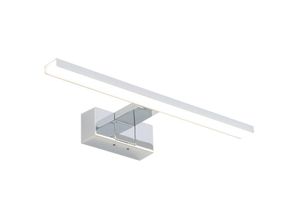 4255596661906 - Licht-erlebnisse - led Wandlampe Aluminium IP44 warmweißes Licht 3000 k 600 lm b 40 cm Chrom Modern