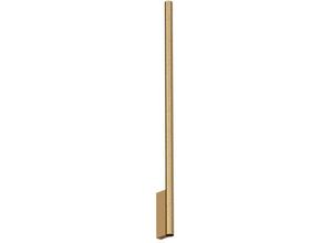 4255596663795 - Licht-erlebnisse - Wandleuchte Metall Up Down 78 cm hoch in Gold matt G9 2-flammig länglich Modern