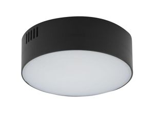 4255596663979 - Licht-erlebnisse - Deckenleuchte led ø 11 cm rund Schwarz warmweißes Licht 3000 k 1200 lm Modern