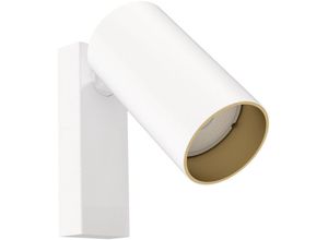 4255596664778 - Licht-erlebnisse - Spot Strahler Metall GU10 verstellbar in Weiß Gold Modern Lampe 4255596664778 - Licht-erlebnisse - Spot Strahler Metall GU10 verstellbar in Weiß Gold Modern Lampe
