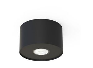 4255596665713 - Licht-erlebnisse - Deckenleuchte Metall GU10 ø 127 cm rund Aufputz Schwarz Modern Spot Lampe Decke Deckenspot