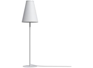 4255596666673 - Licht-erlebnisse - Tischlampe Aluminium G9 ø 105 cm rund 44 cm Weiß Modern - Weiß