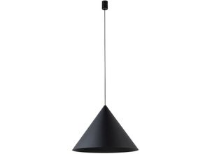 4255596666994 - Licht-erlebnisse - Hängeleuchte Metall ø 50 cm h max 130 cm Schwarz GU10 rund Retro Hängelampe - Schwarz