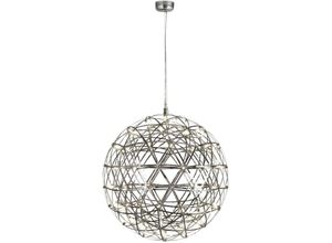 4255596673657 - Licht-erlebnisse - led Hängeleuchte Metall warmweißes Licht 3000 k 2003 lm rund d 61 cm h max 190 cm Chrom Modern