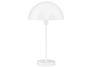 4255596675217 - Licht-erlebnisse - Tischlampe Metall d 25 cm 462 cm Weiß E14 rund Nachttischlampe