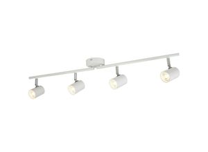 4255596676269 - Licht-erlebnisse - Deckenspot led mit Dimmer Metall verstellbar Weiß länglich warmweißes Licht 3000 k 1459 lm