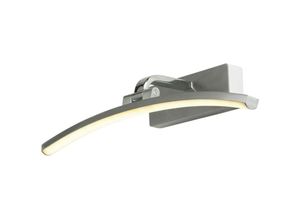 4255596676412 - Licht-erlebnisse - Bilderlampe led mit Schalter Metall verstellbar b 40 cm in Silber warmweißes Licht 3000 k 404 lm