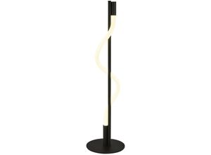 4255596676573 - Licht-erlebnisse - led Nachttischlampe Metall dimmbar Touch 2700 k warmweißes Licht 530 lm 56 cm Schwarz matt Weiß 4255596676573 - Licht-erlebnisse - led Nachttischlampe Metall dimmbar Touch 2700 k warmweißes Licht 530 lm 56 cm Schwarz matt Weiß