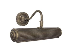 4255596682048 - Licht-erlebnisse - Bilderleuchte Echt-Messing E14 315 cm breit in Bronze Antik matt 2-flammig Jugendstil